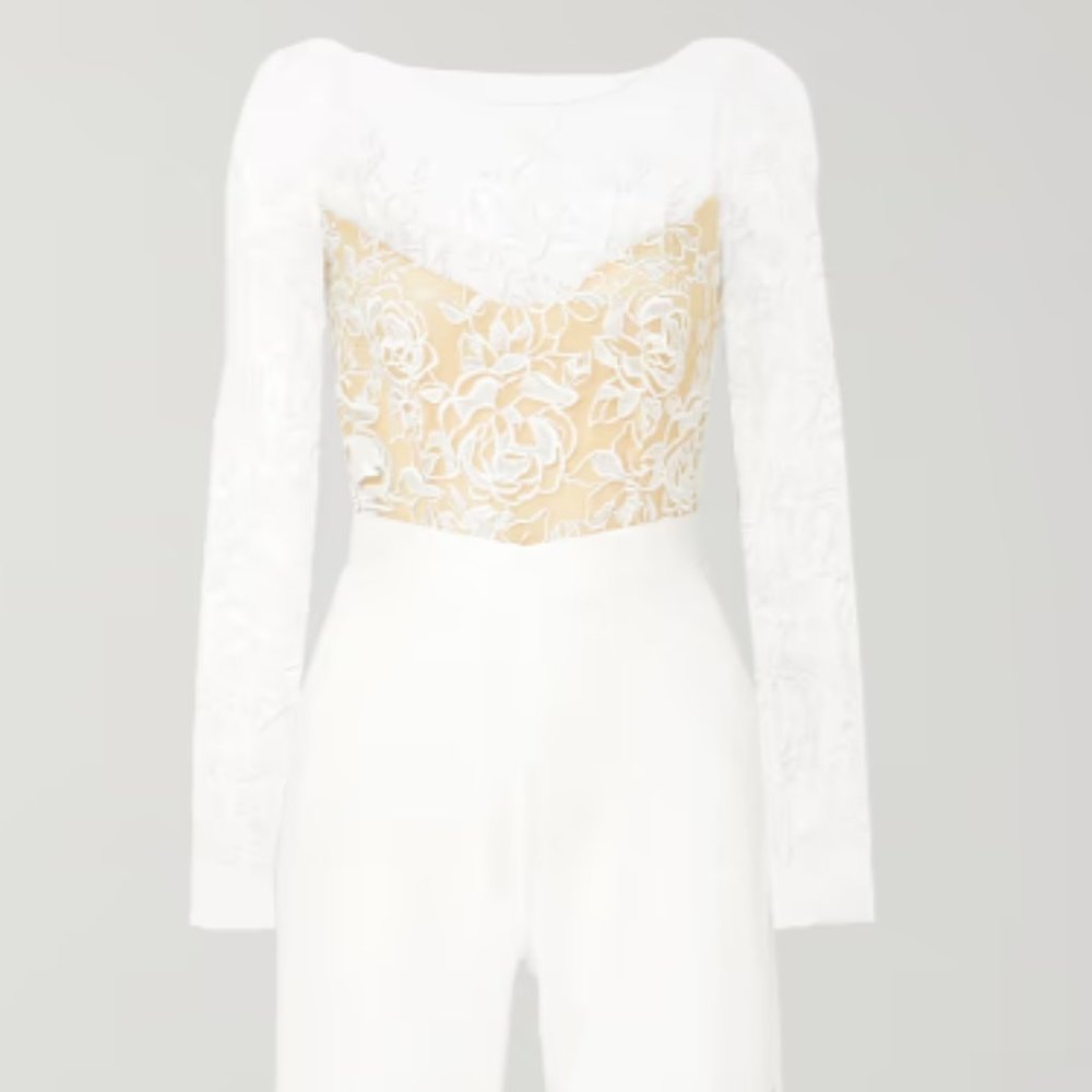 Rime Arodaky Brahman Wedding Jumpsuit (White)